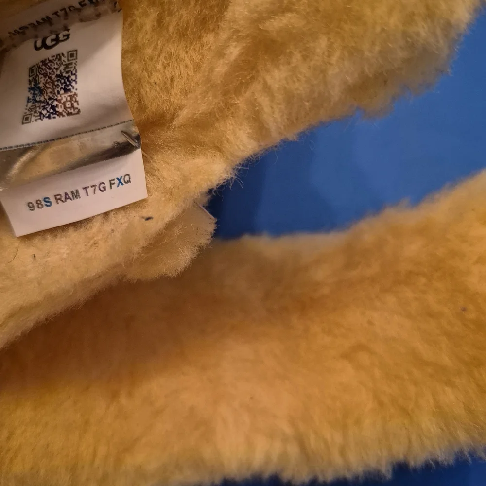 UGG Yellow Fuzzy Slippers